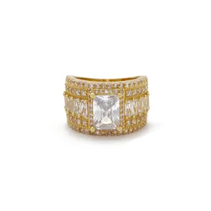 Gem Sequin Cocktail Ring (14K)