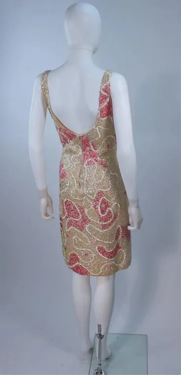 GENE SHELLY'S Stretch Knit Sequined Cocktail Dress Size 6-8