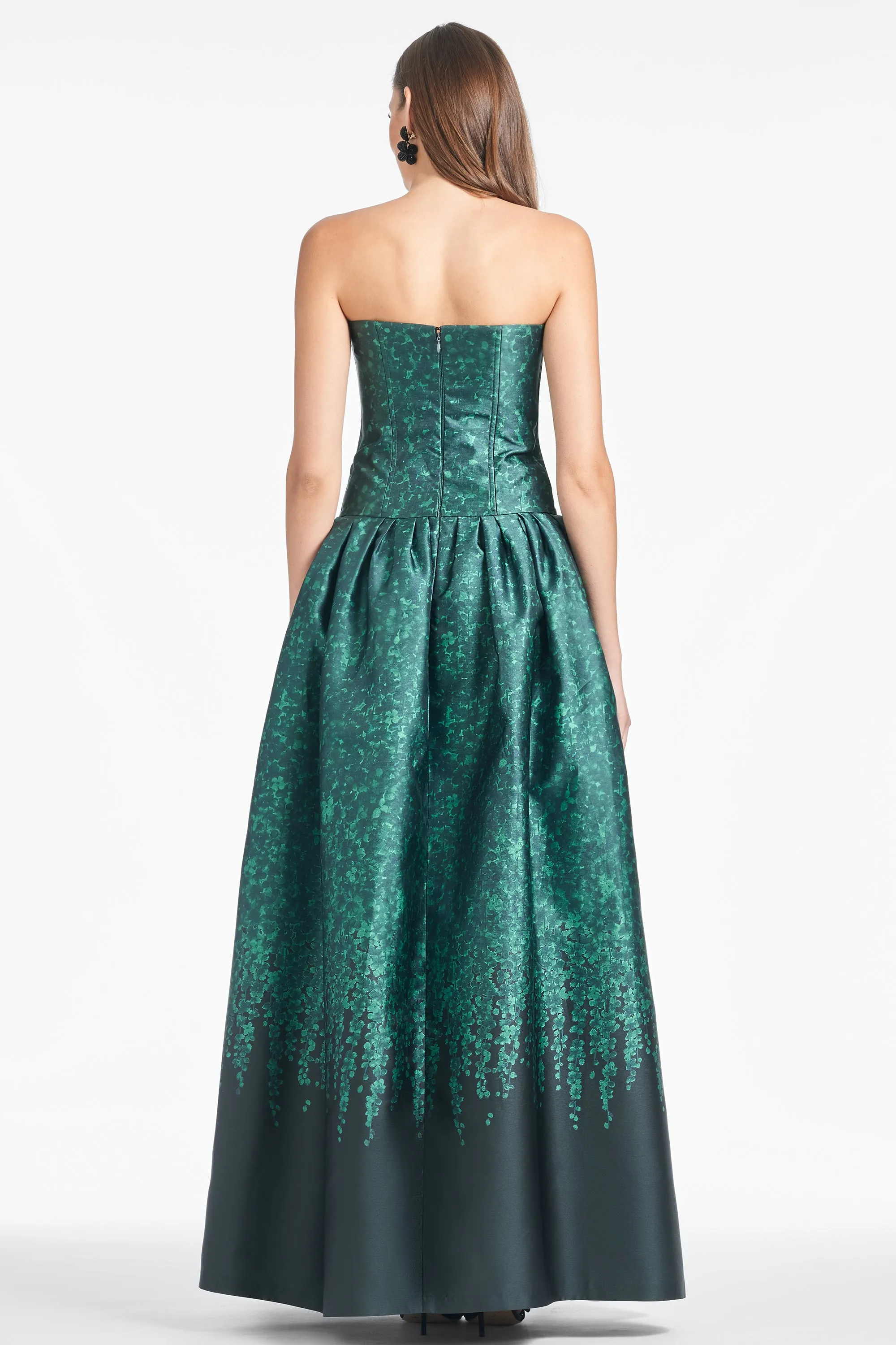 Georgina Gown - Emerald Wisteria - Final Sale