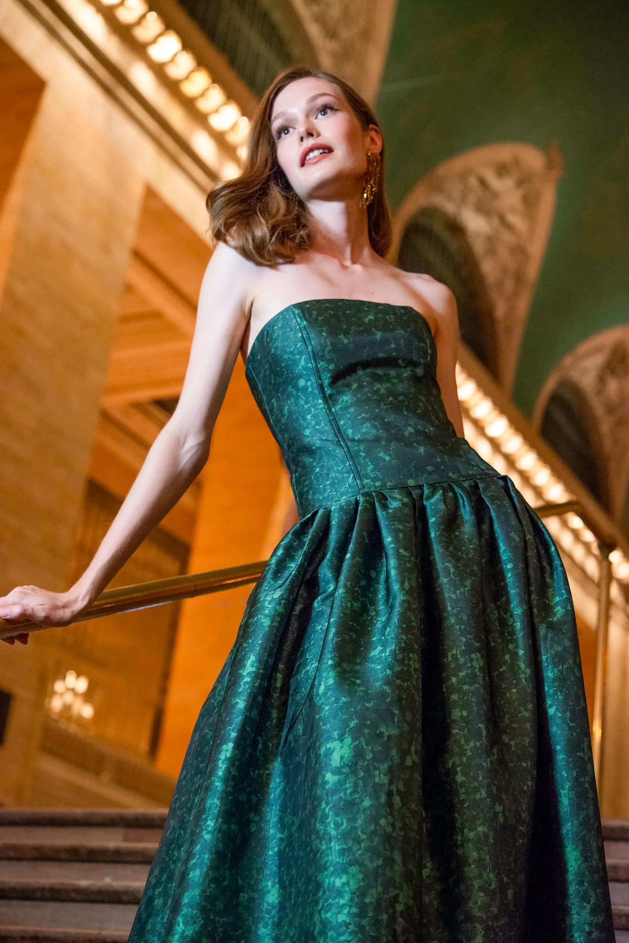 Georgina Gown - Emerald Wisteria - Final Sale