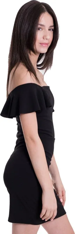 Girls June Off Shoulder Ruffle Dress