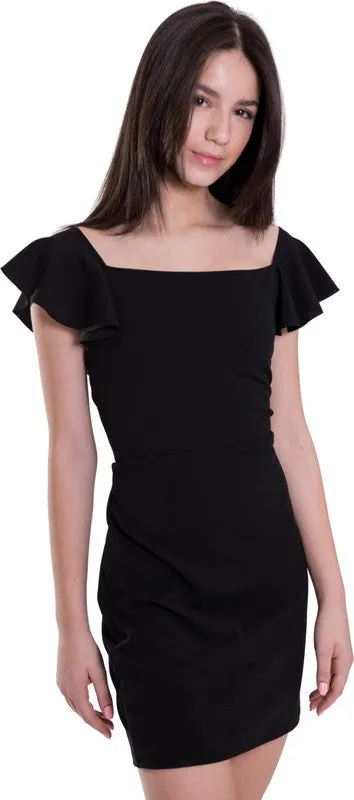 Girls June Off Shoulder Ruffle Dress