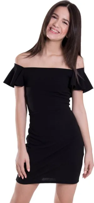 Girls June Off Shoulder Ruffle Dress