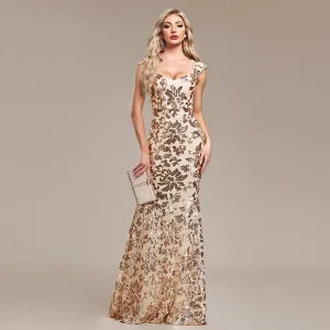 Golden Cocktail Dress