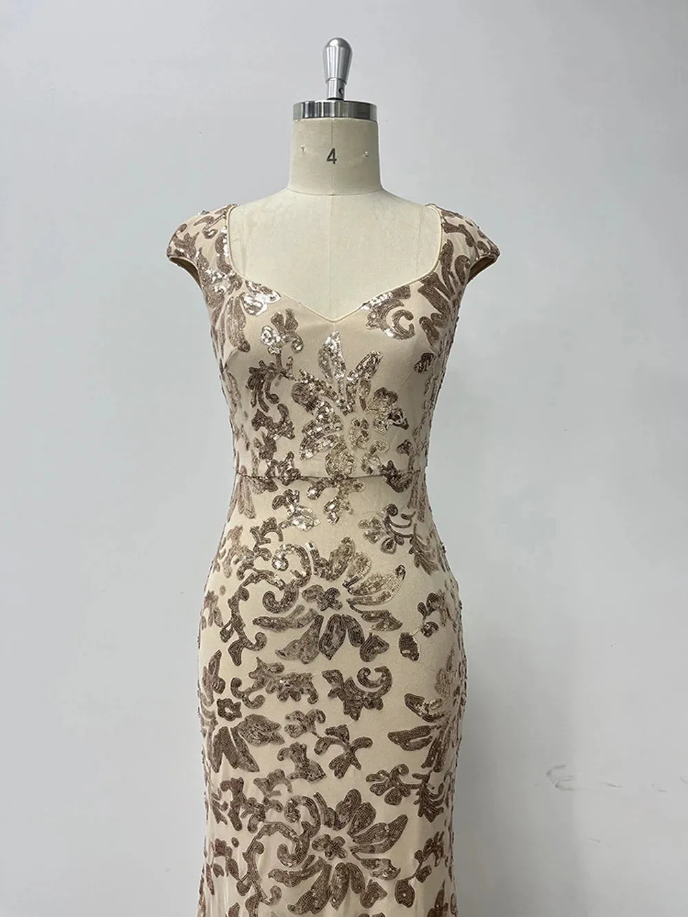 Golden Cocktail Dress