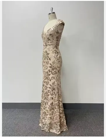 Golden Cocktail Dress