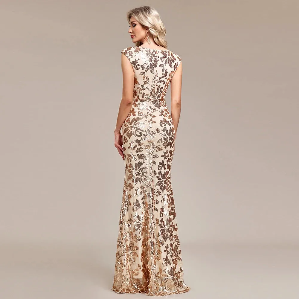 Golden Cocktail Dress