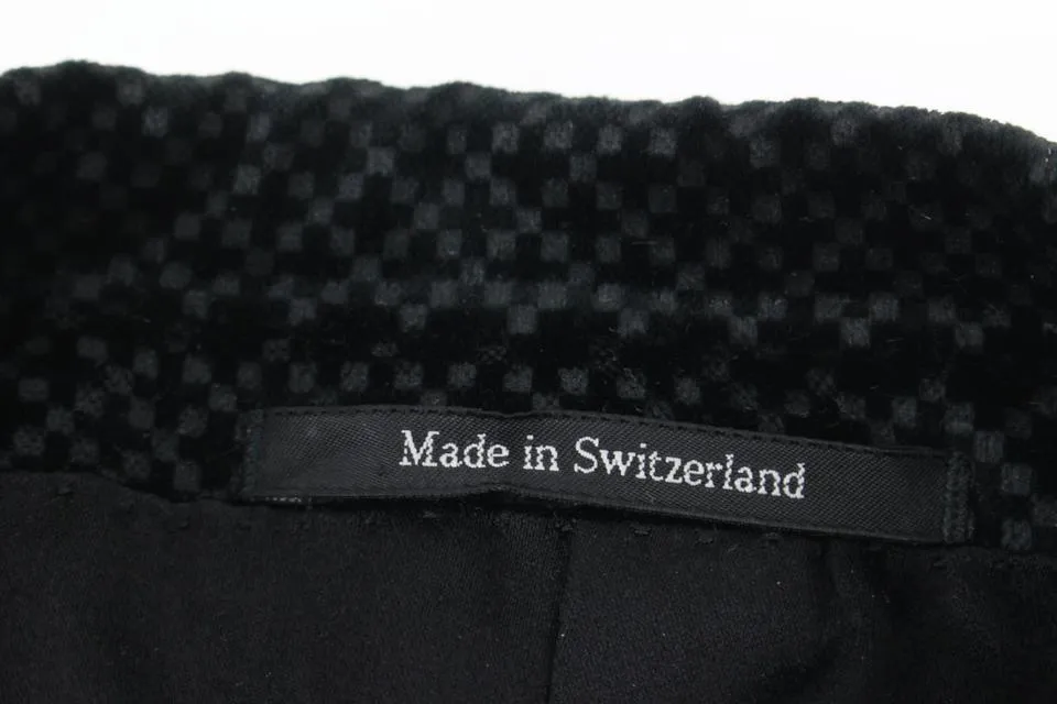 Gucci Men's Large Black Diamante Velvet Formal Smoking Jacket 125g27