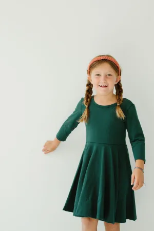 Gus   Steel Twirl Dress in Pine