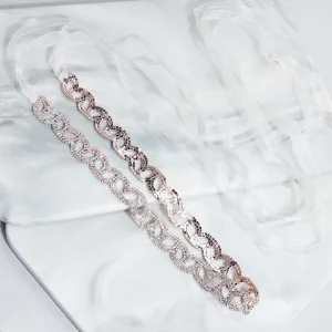 Hand-studded Sashes  Hollow Waist Chain Rhinestone Chain