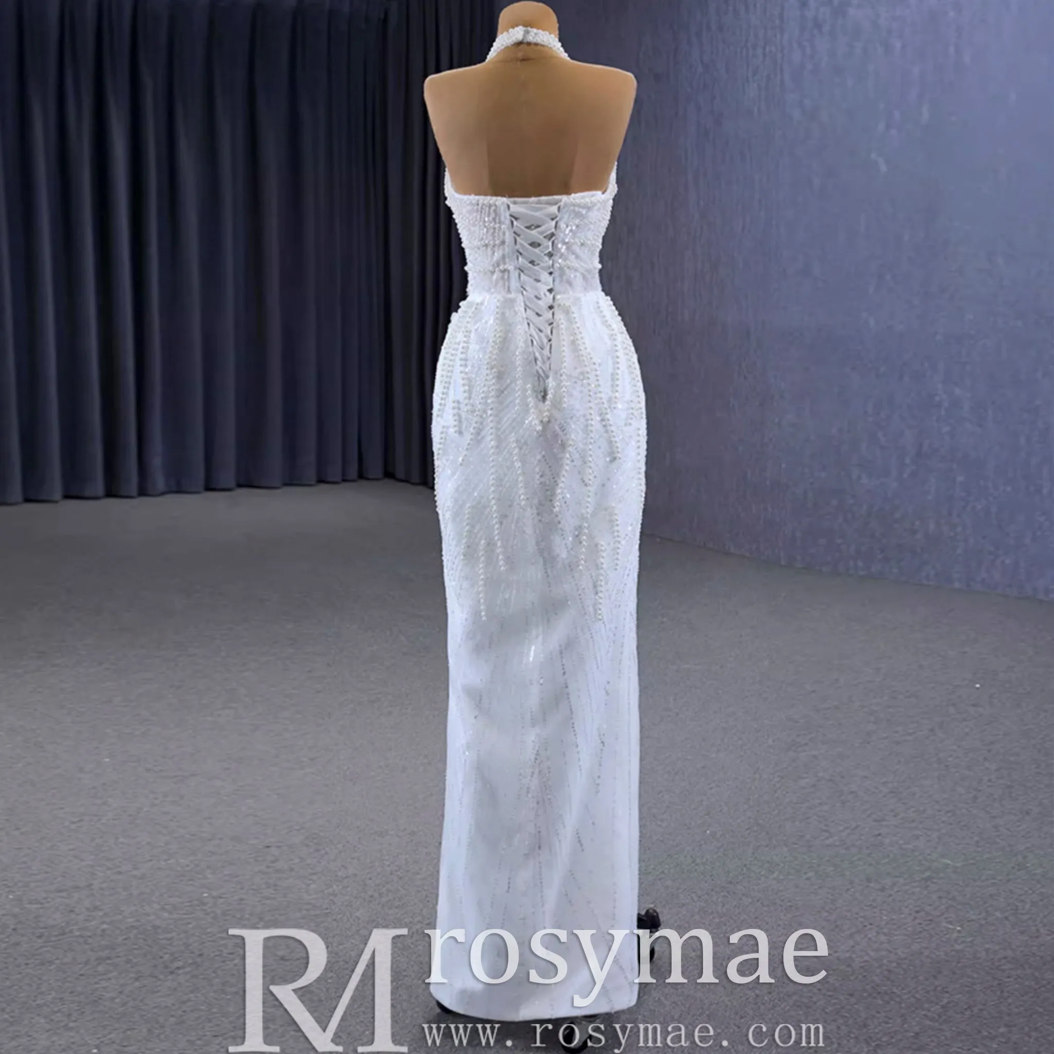 Handmade Puffy Ball Gown Sequins Wedding Dress with Detachable Skirt