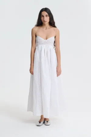 HEATHER | DRESS TRAMONTE FIL COUPE WHITE