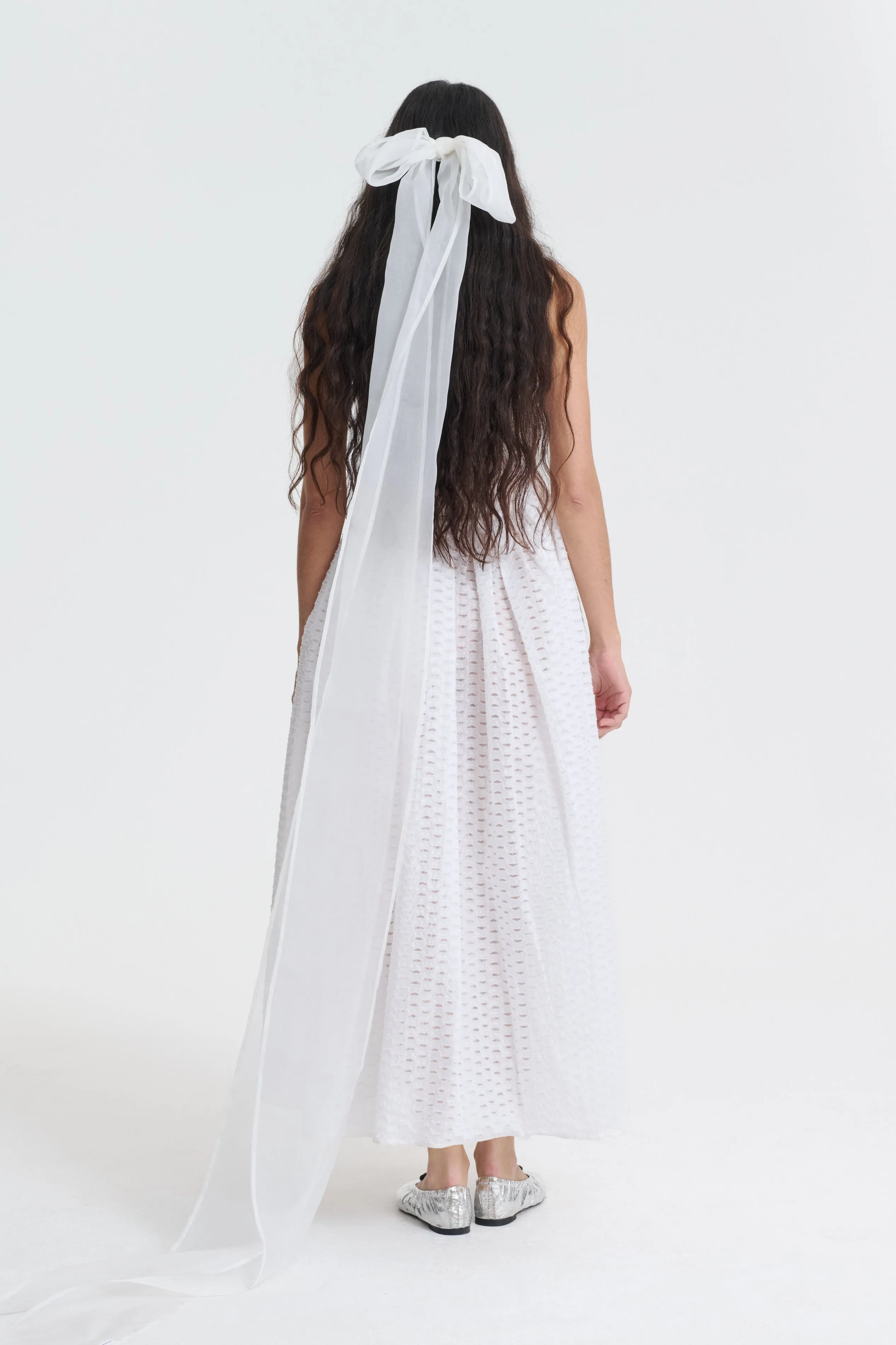 HEATHER | DRESS TRAMONTE FIL COUPE WHITE