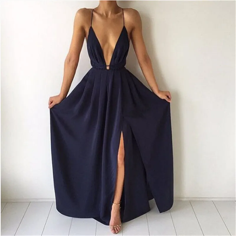 High split maxi dress Multiple Colors