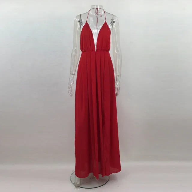 High split maxi dress Multiple Colors