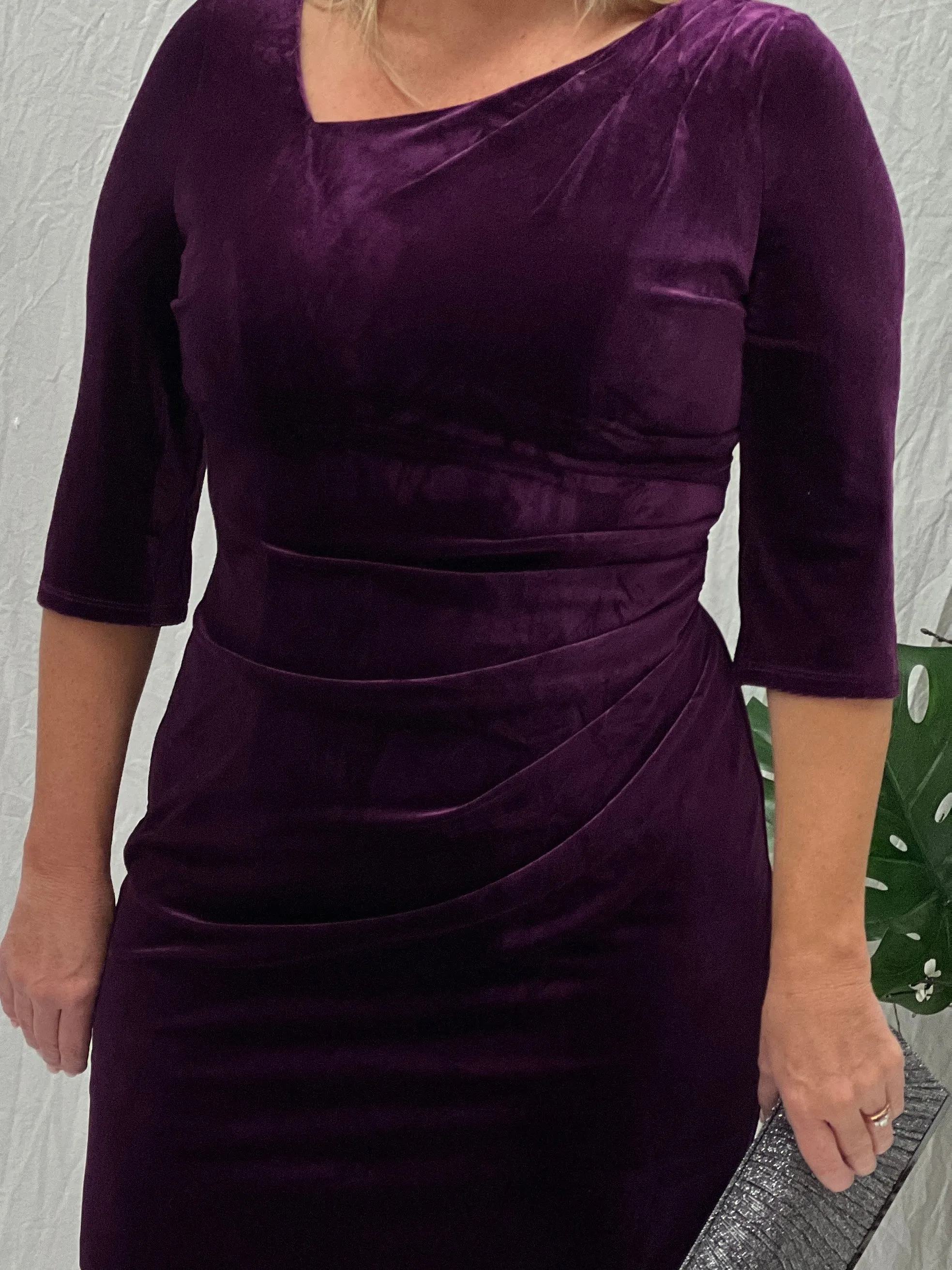 Icarus Purple Velvet Dress