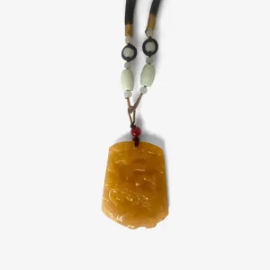 Imperial Yellow Jade Dragon – Amulet