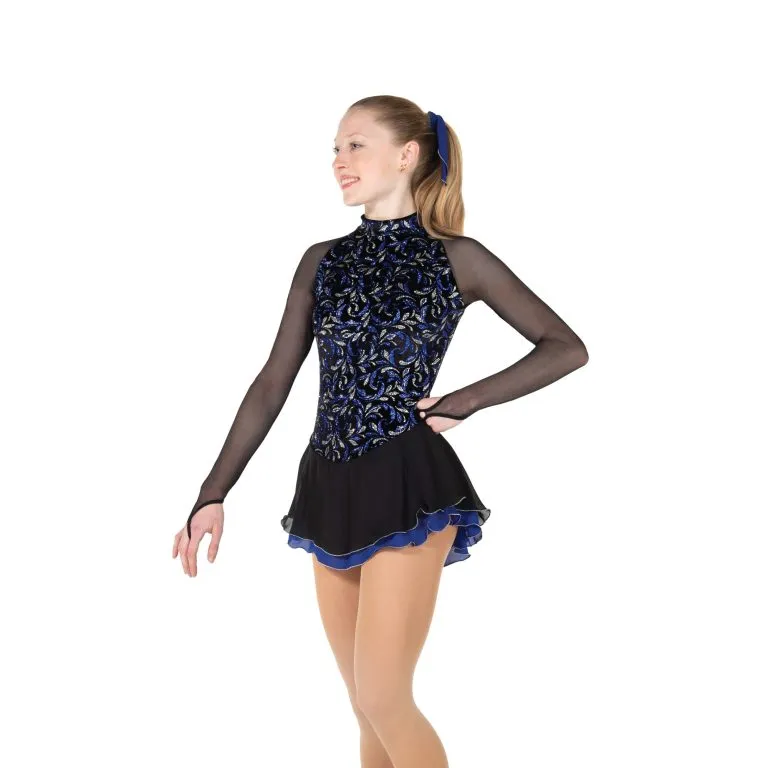 J28/23 Swirletta dress: Black/Blue