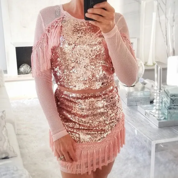 JASMINE Sequin & Tassel Set
