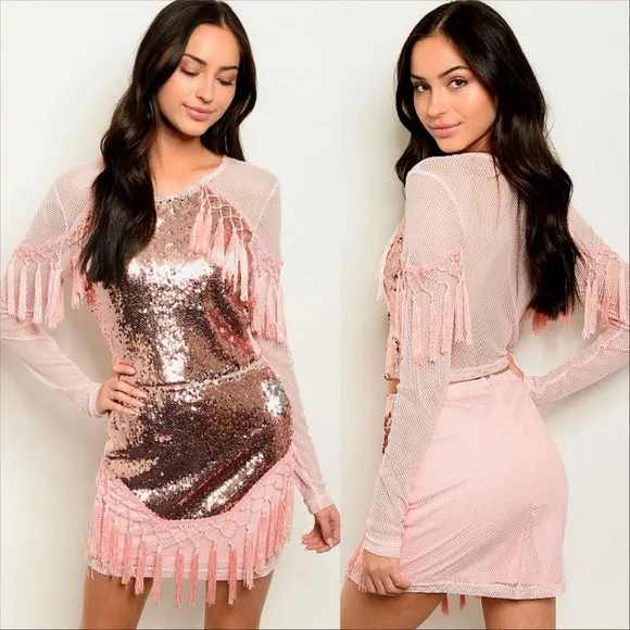 JASMINE Sequin & Tassel Set