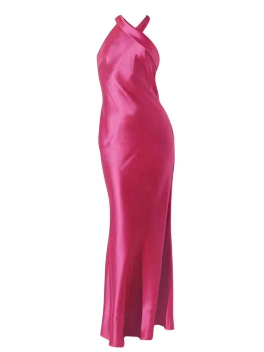JazzHer Sexy Mermaid High Neckline Long Prom Dress Wedding Guest Dresses B  (PRE-ORDER)