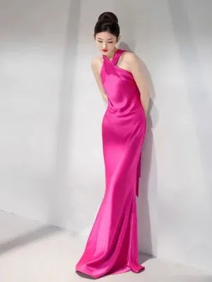 JazzHer Sexy Mermaid High Neckline Long Prom Dress Wedding Guest Dresses B  (PRE-ORDER)