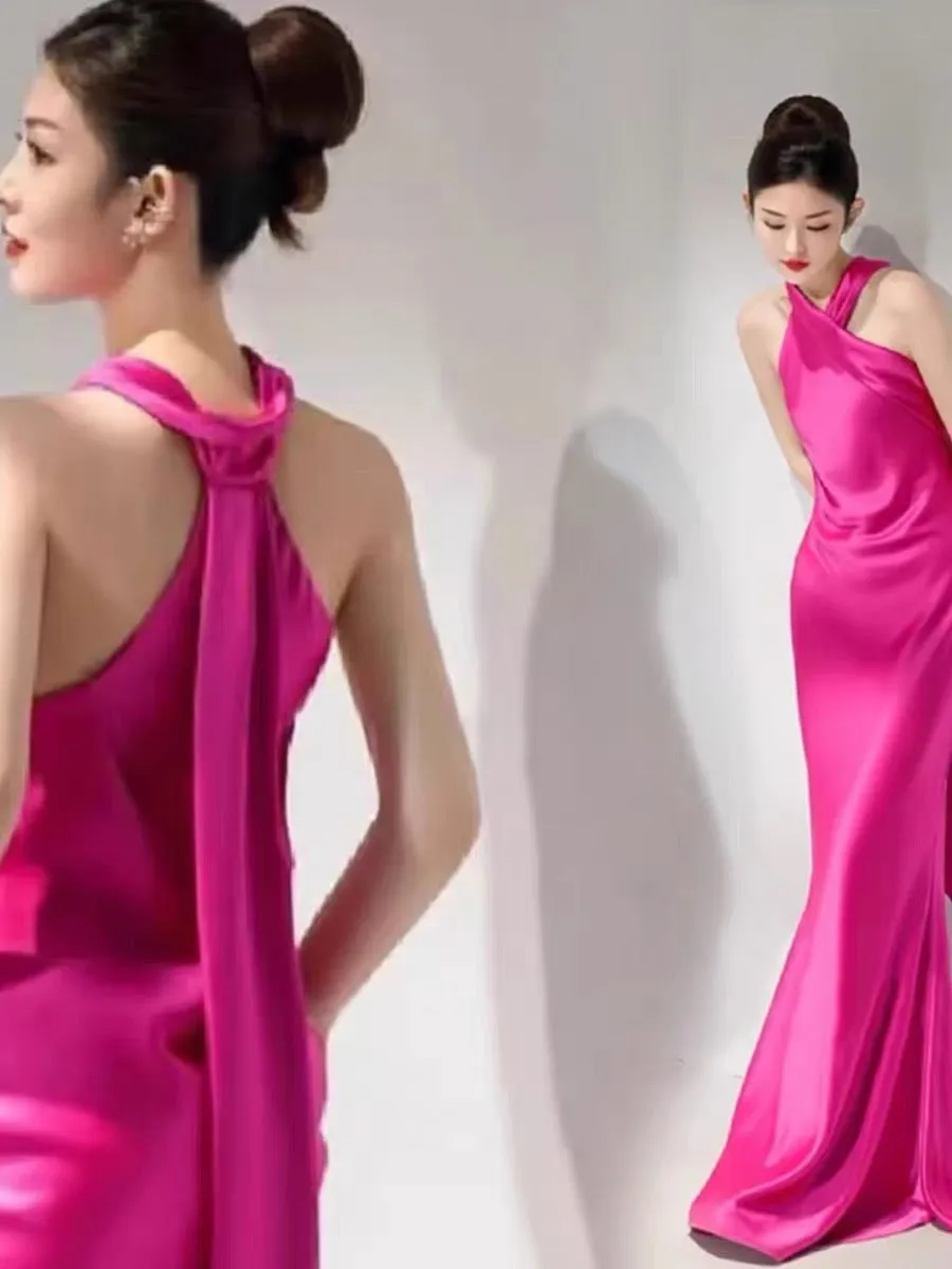JazzHer Sexy Mermaid High Neckline Long Prom Dress Wedding Guest Dresses B  (PRE-ORDER)