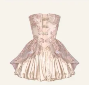 JazzHer Unique A line Strapless Lace th Grade Homecoming Dresses Hoco Dress (PRE-ORDER)