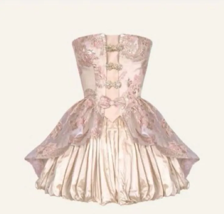 JazzHer Unique A line Strapless Lace th Grade Homecoming Dresses Hoco Dress (PRE-ORDER)