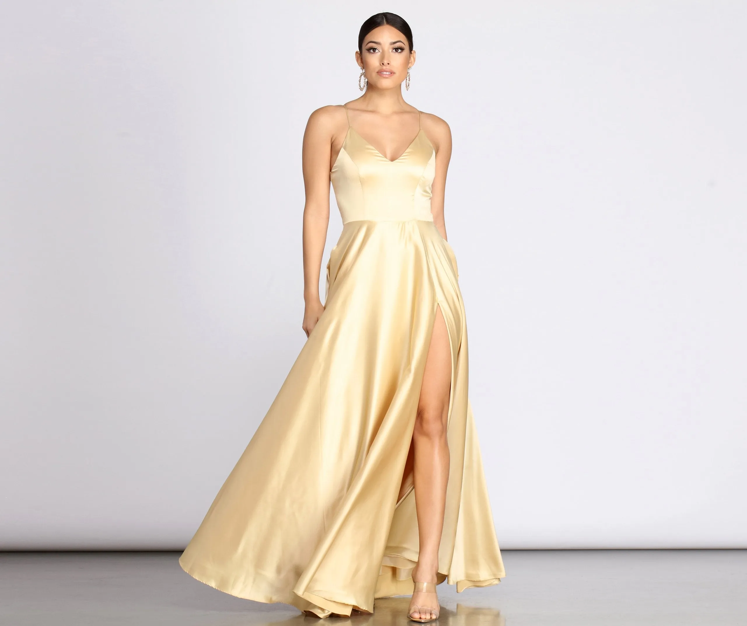 Juliet Formal Stylish High Slit Dress