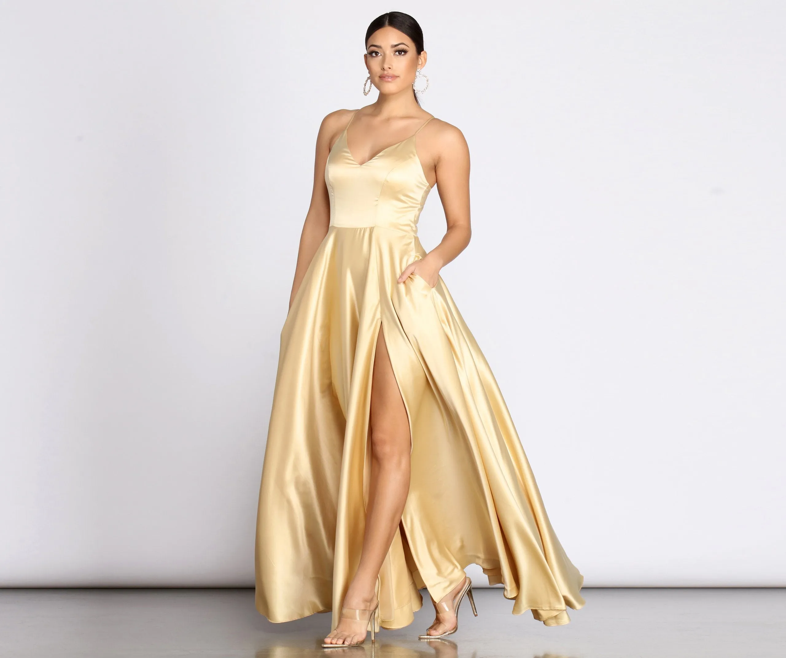 Juliet Formal Stylish High Slit Dress