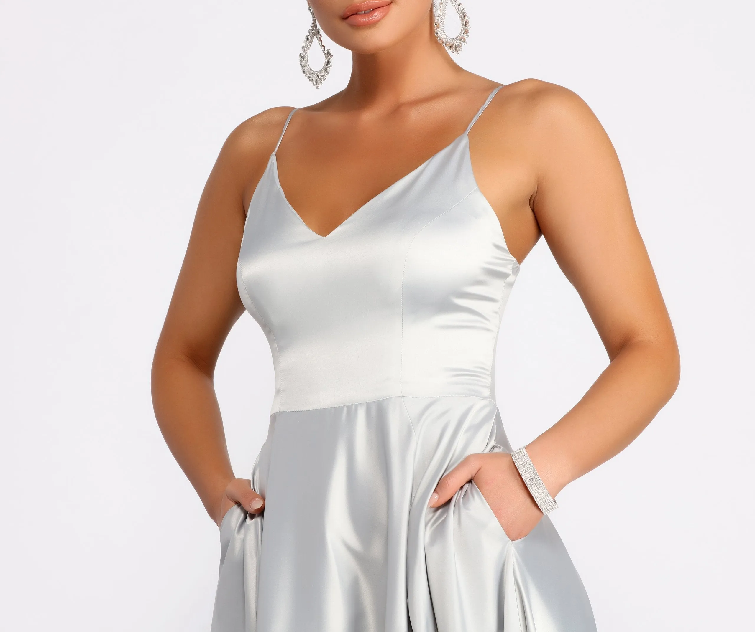 Juliet Formal Stylish High Slit Dress