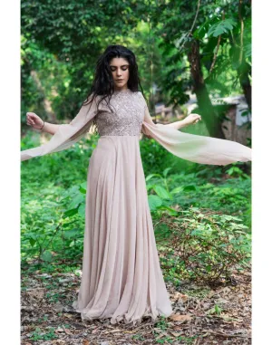 KAIRA's Rent Elongated Sleeves Full Length Gowns