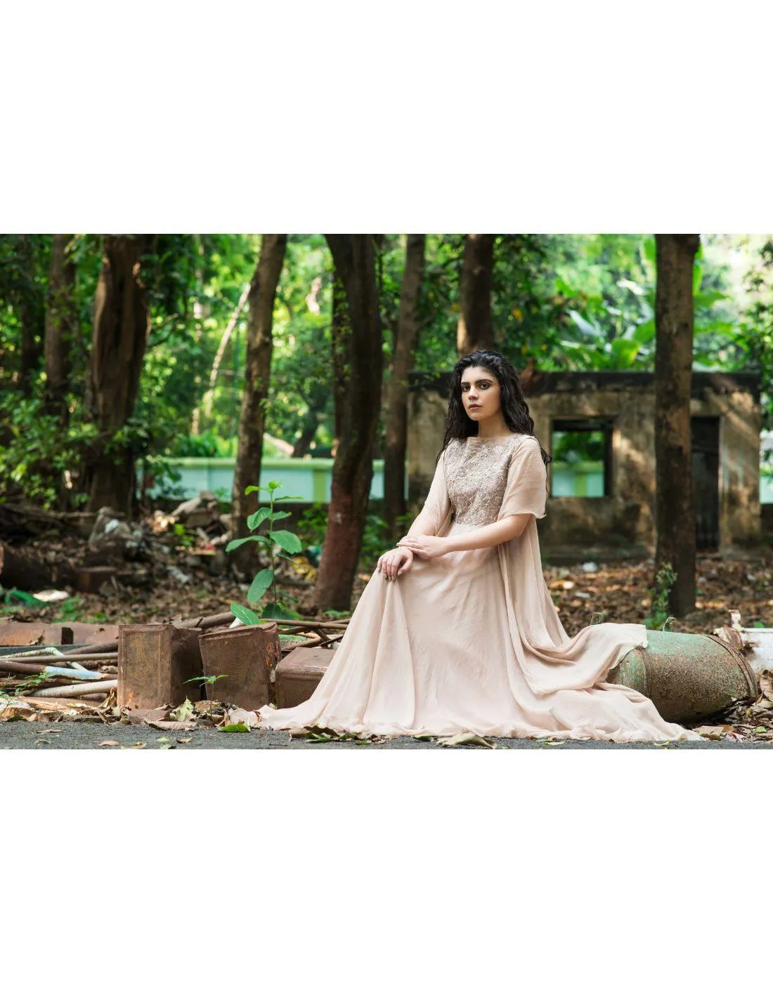 KAIRA's Rent Elongated Sleeves Full Length Gowns