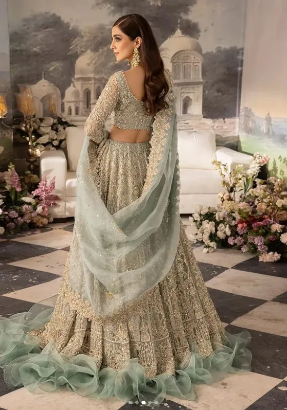 Kanwal Malik Wedding Festive Organza Hand Made Collection NAZRA