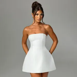 Kira Strapless Fit & Flare Mini Cocktail Dress