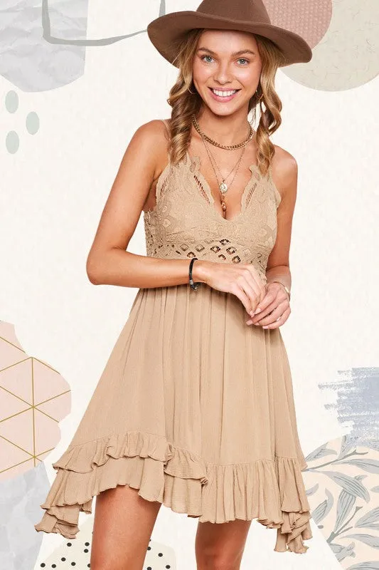 Lauren Crochet Lace Dress