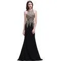 Le Le Appliques Mermaid Prom Dresses