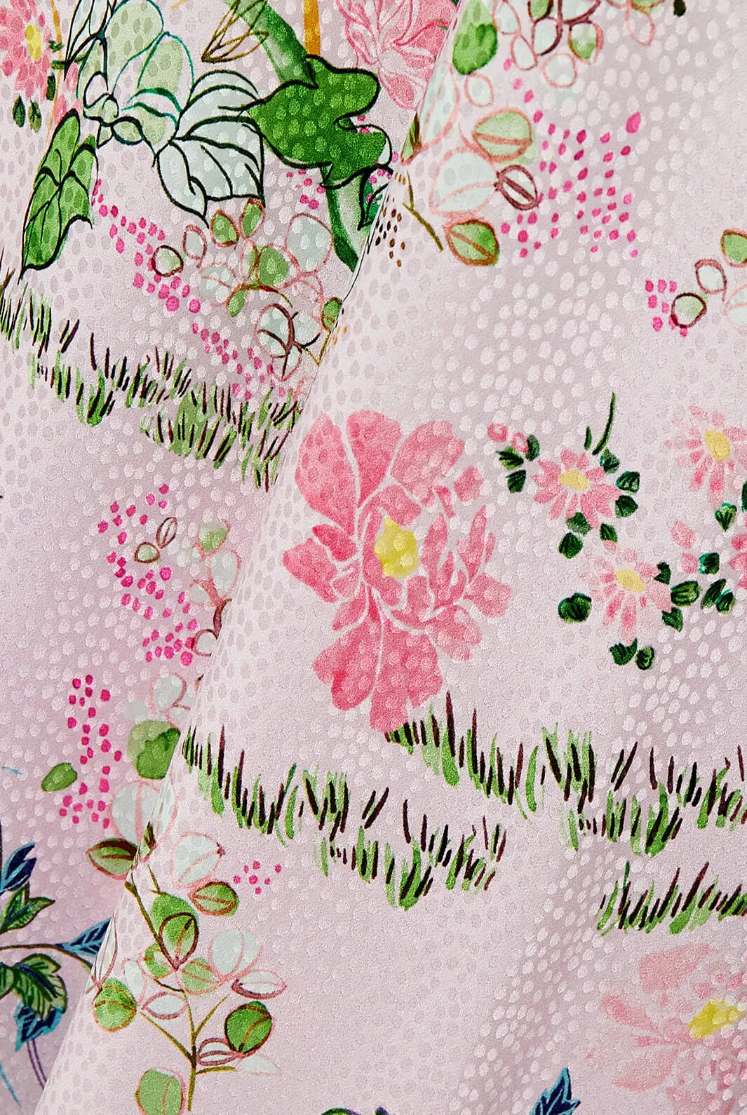 Lea floral-print silk-jacquard maxi dress