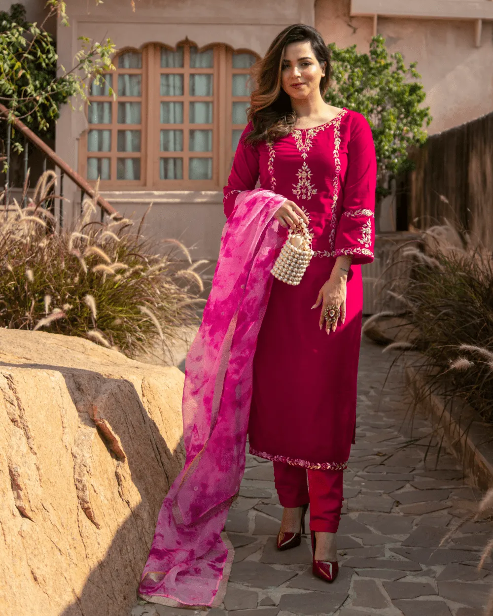 Lemon Tart Unstitched Velvet Embroidered Kurti WLUFVEL15