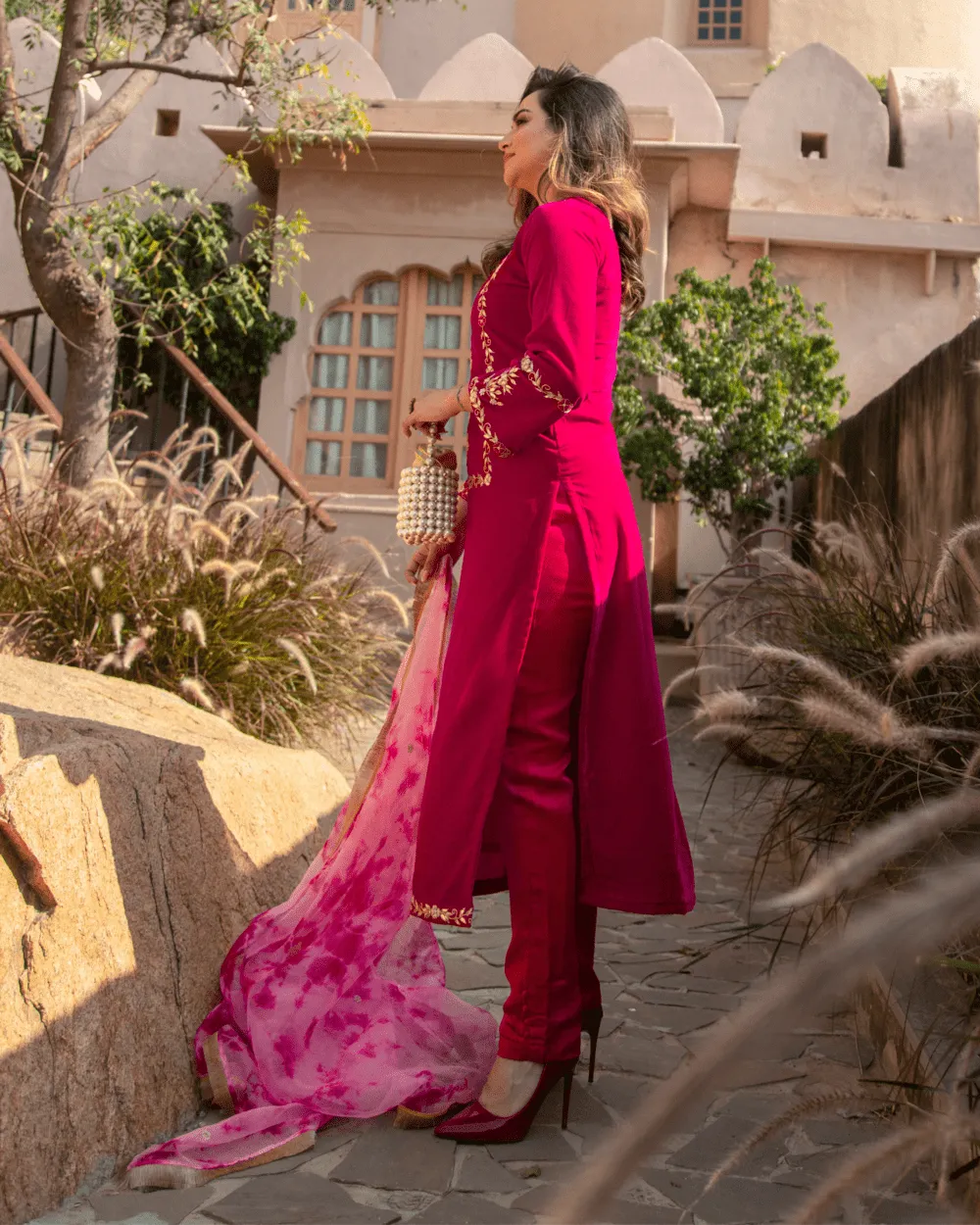 Lemon Tart Unstitched Velvet Embroidered Kurti WLUFVEL15