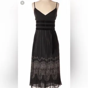 Loft - A line pleated dress