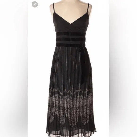 Loft - A line pleated dress
