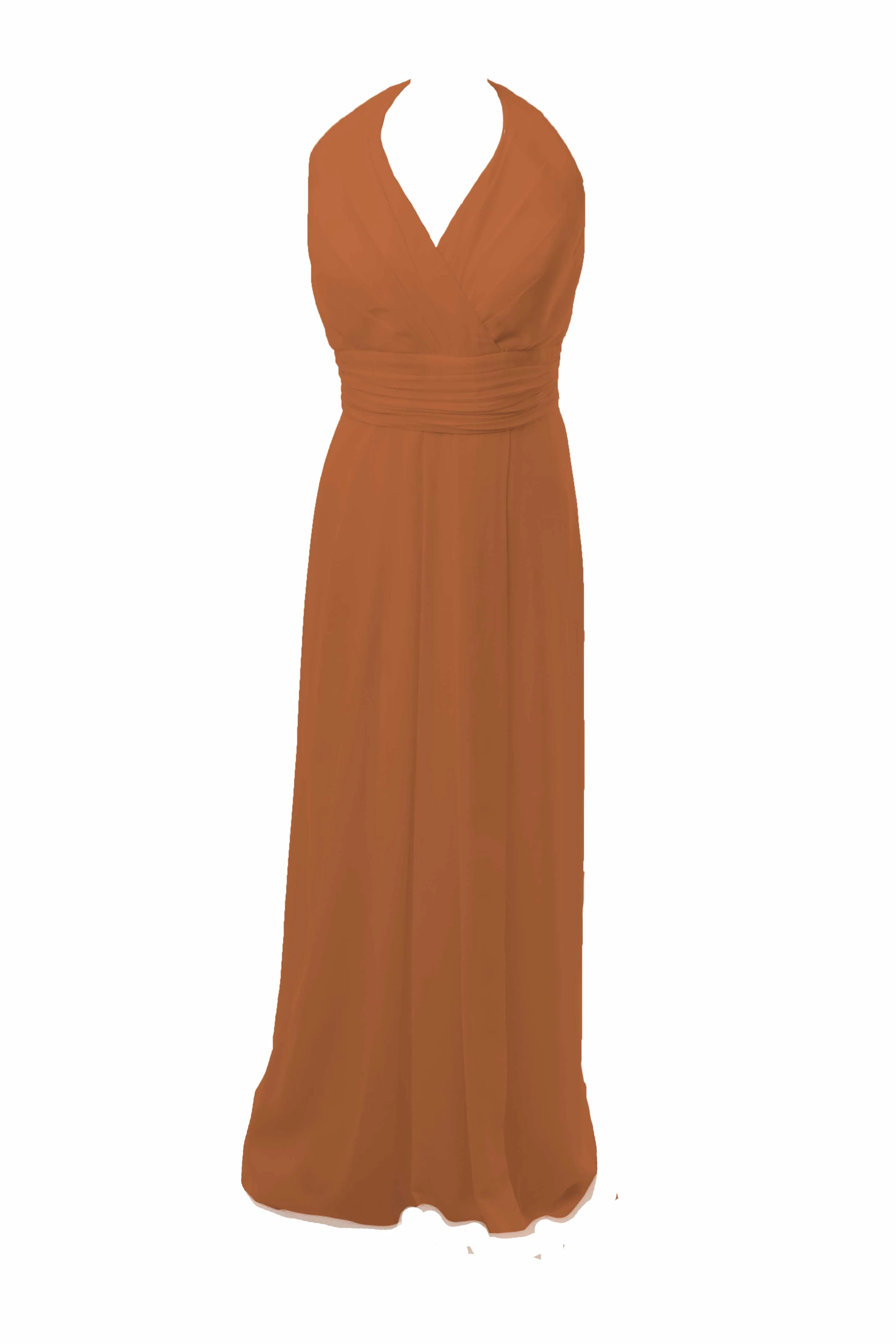 Long Halterneck Bridesmaid Dress