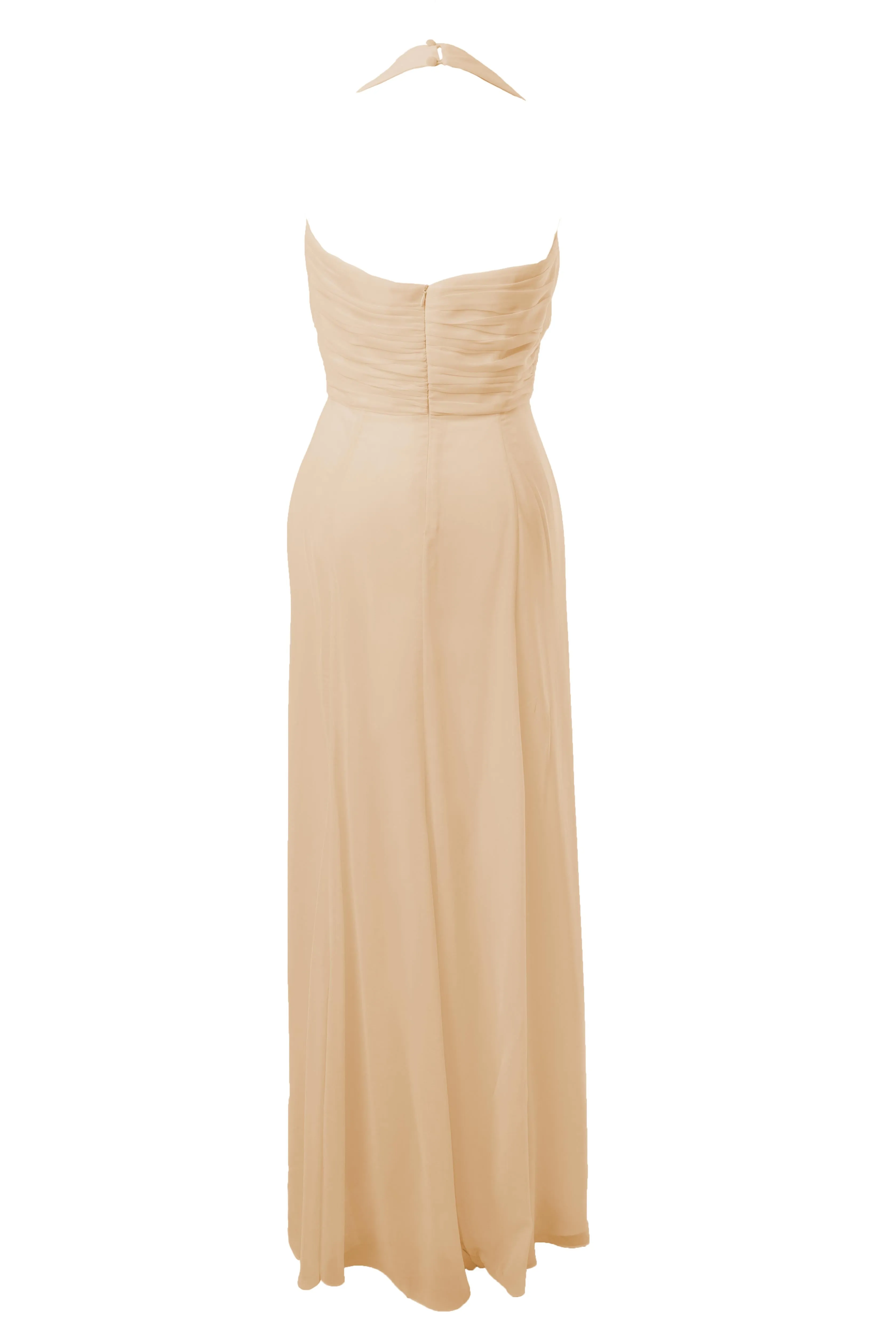Long Halterneck Bridesmaid Dress