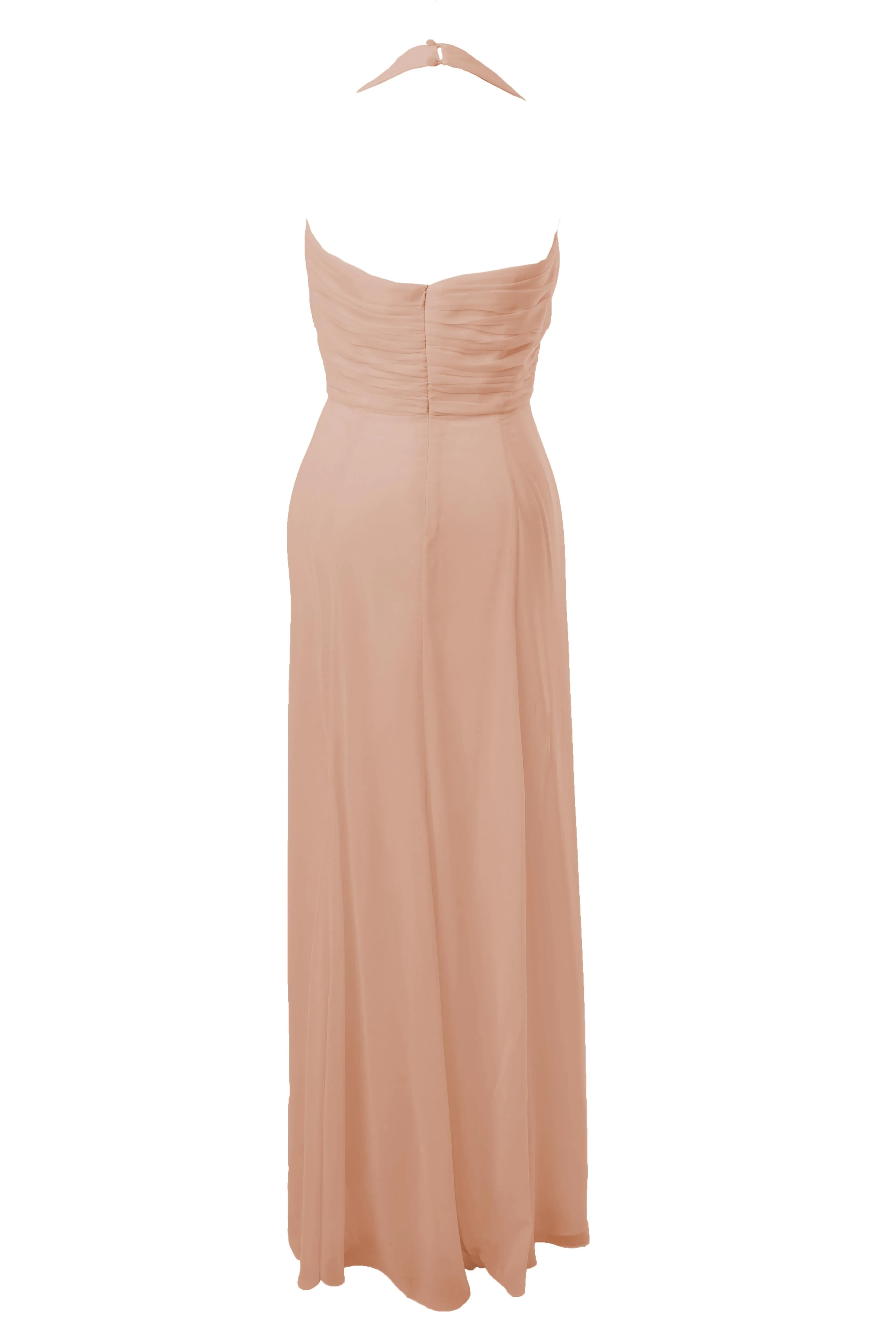 Long Halterneck Bridesmaid Dress