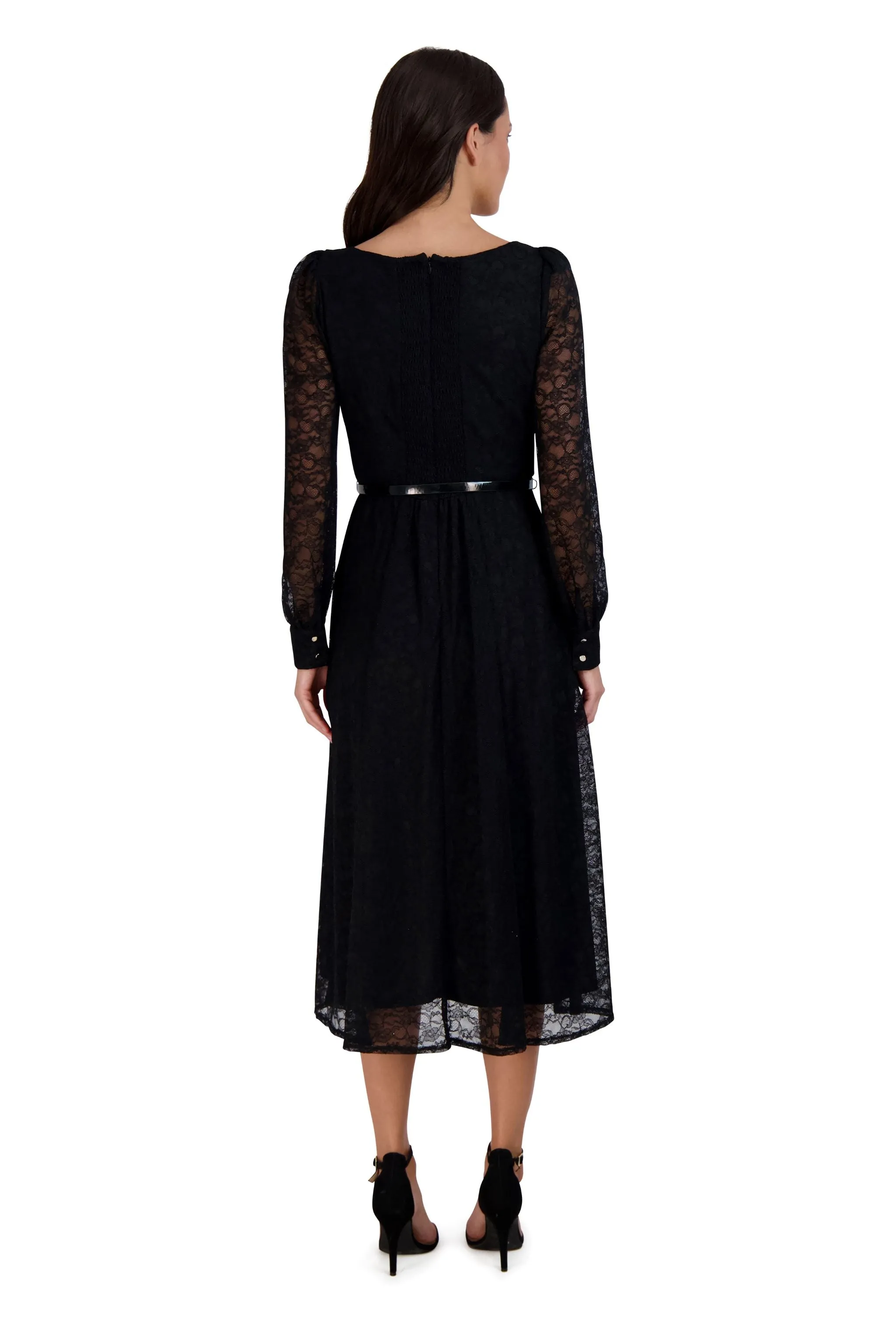 Long Sleeve Scoop Neck Dress