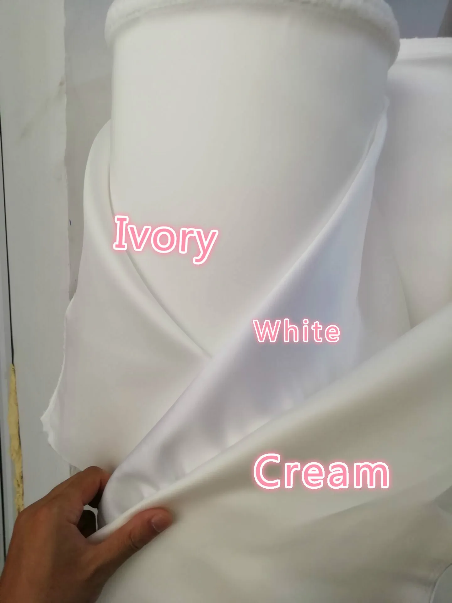 Long Sleeves Satin Bridal Gown with See-through Lace Bodice