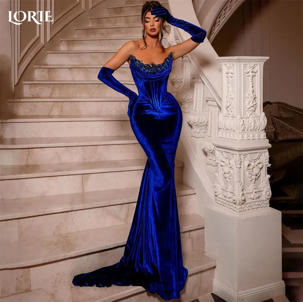 LORIE Royal Blue Mermaid Evening Dresses