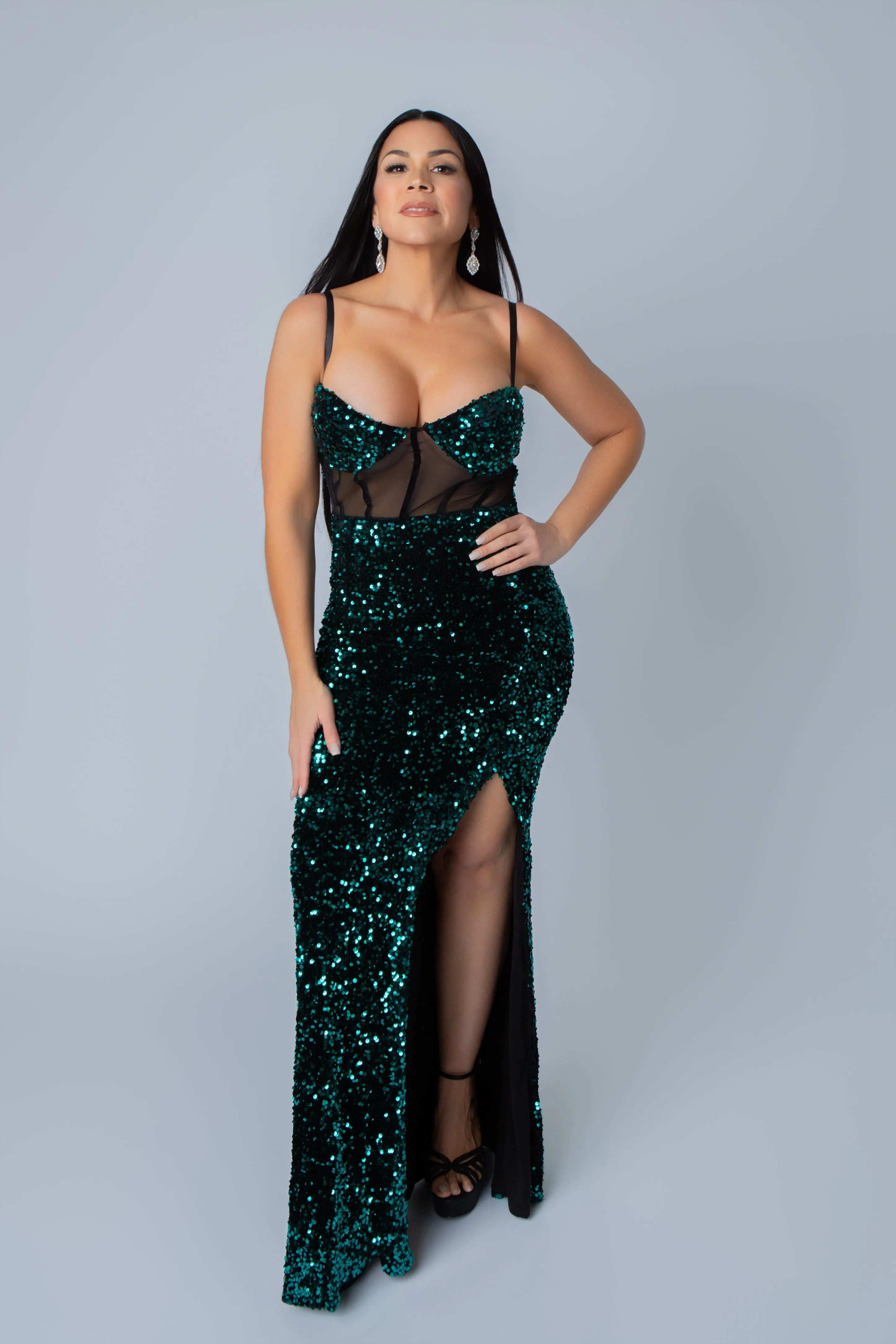 MARIANNA VELVET MAXI DRESS